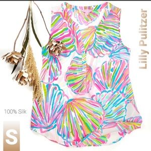 Lily Pulitzer- Beautiful 100% Silk Shirt